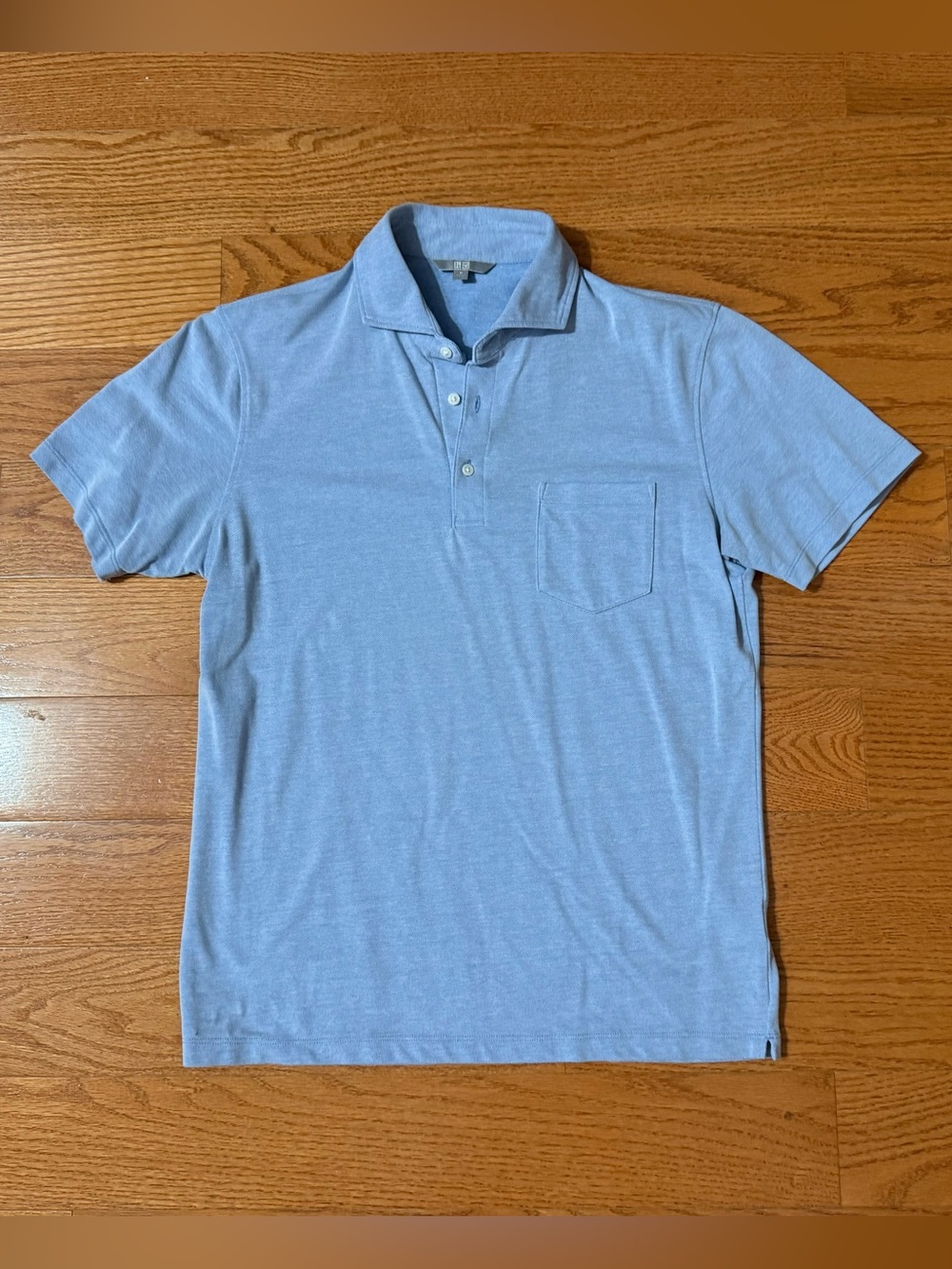 Men's Uniqlo Light Blue Polo Shirt - Size Medium